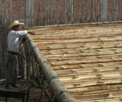 Construction of the cabañita Construction of the cabañita