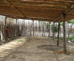Construction of the cabañita Construction of the cabañita